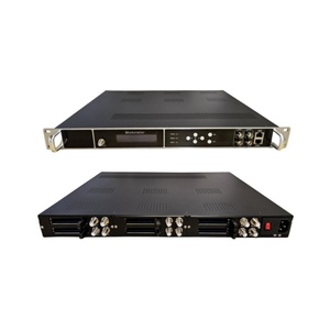 Sintonizador de hasta 12 canales a modulador Rf Asi Equipo de transmisión de TV digital Dvbc Dtmb Isdb a modulador Rf