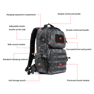 Büyük kapasiteli açık taktik sırt çantası 35L dağcılık seyahat çantası çok fonksiyonlu avcılık kamp MOLLE saldırı çantası - Product Image 3