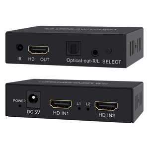 2.0 <strong>hdmi</strong> Switch 2input 1output 4K 60Hz Automatic Switching Audio Separation <strong>Output</strong> 2x1 Switch