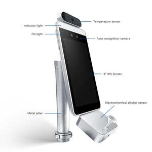 HF Security RA08 Dual-camera Attendance Access Control Device with Anti-mask Face <strong>Code</strong> Scanning Palm Vein Recognition
