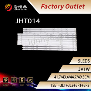 JHT014 Universal LED TV <strong>Backlight</strong> Strips Easy Installation for 47-Inch TVs 5LEDS 3v1w Aluminum &amp; PC Material IP20&quot; - Product Image 2