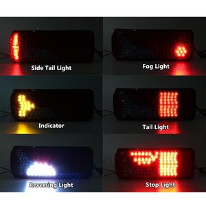Üniversitesi 24V araç fren dur işık 120 LED kamyon römork kamyon kuyruğu arka sis ışık için adam için DAF için SCANIA için TGX - Product Image 5