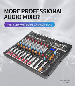 OEM Built-In DSP Reverb ผลดิจิตอล8ช่องผสมเสียงระดับมืออาชีพสำหรับเพลงดีเจคอนโซลเสียง - Product Image 2