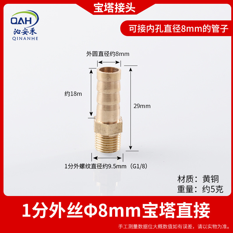 1 minute external wire insert 8mm pagoda