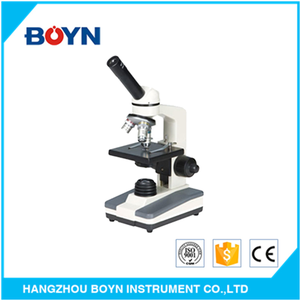 Laboratorio de enseñanza biológica de alta precisión, etapa plana con clips deslizantes, microscopio monocular con iluminación LED, de alta precisión, con clips deslizantes, 1, 1, 2, 1, 2