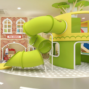 تصميم منطقة لعب تجارية للأطفال مع زحليقة، معدات مخصصة لمرحلة ما قبل المدرسة - Product Image 2