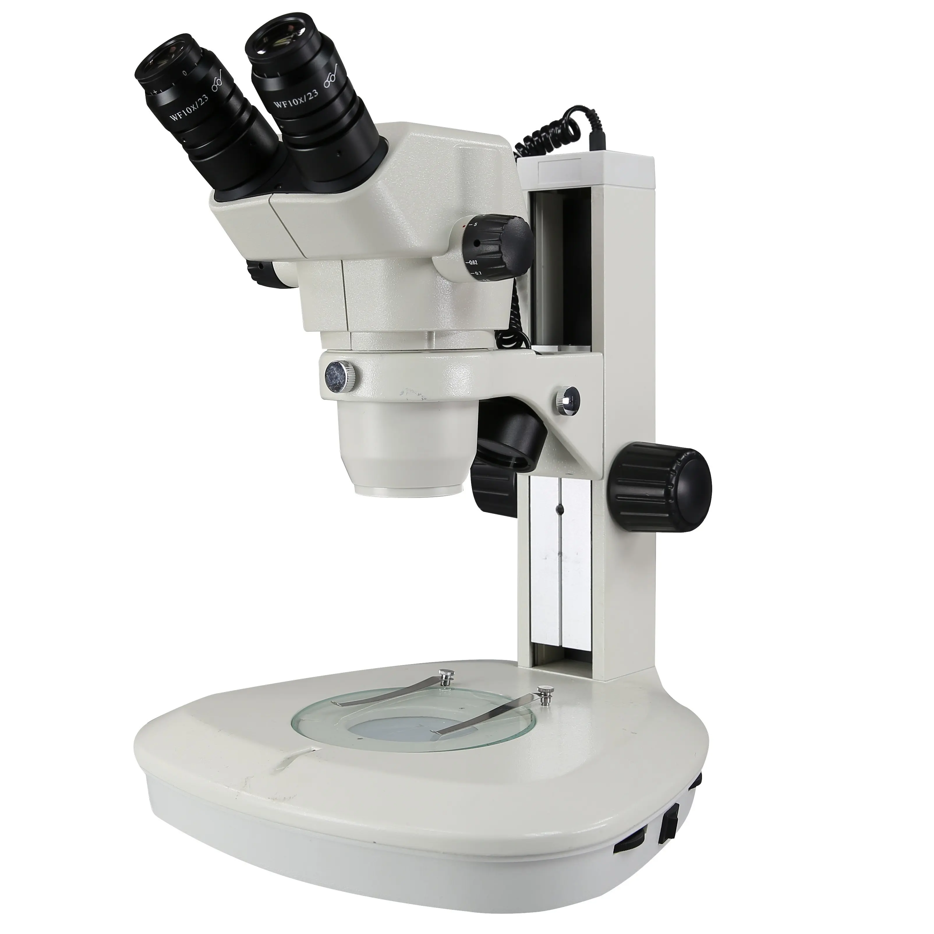 MinJie 7-45 veces Microscopio de zoom continuo microscopio estéreo trinocular de alto mantenimiento ocular