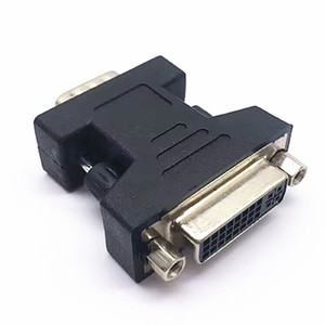 VGA to DVIメスコネクタDVI24 + 5メスto VGAメスアダプタコンピュータグラフィックカード用変換プラグを表示する - Product Image 2