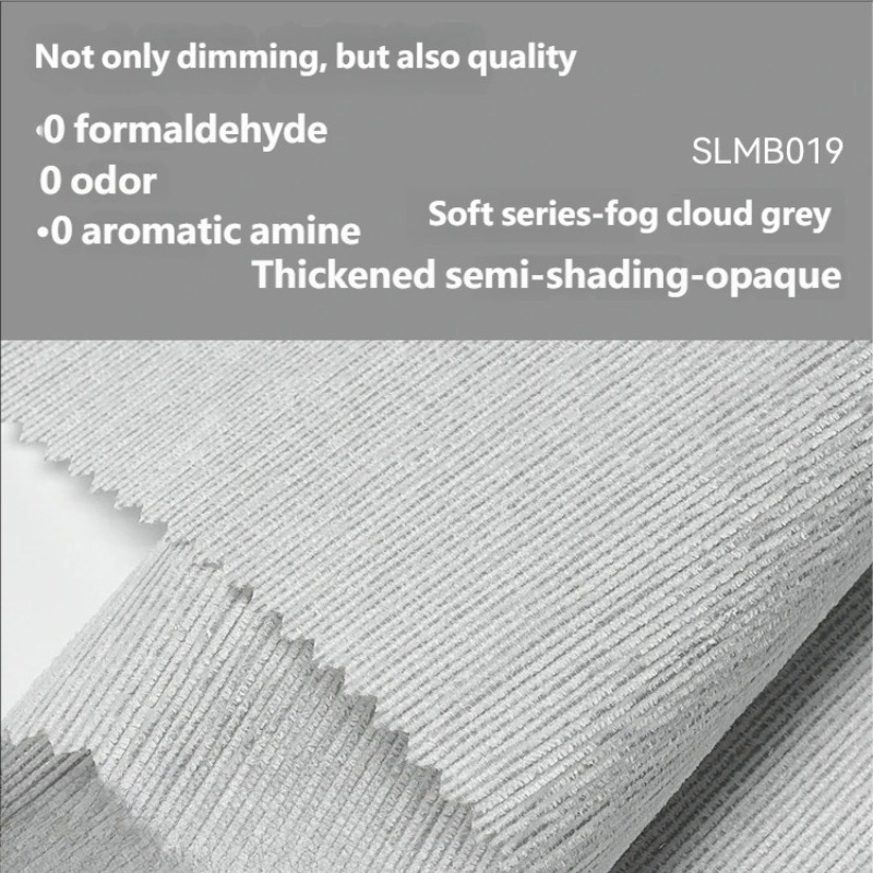 Store romain semi-occultant monocouche : gris nuage de brume