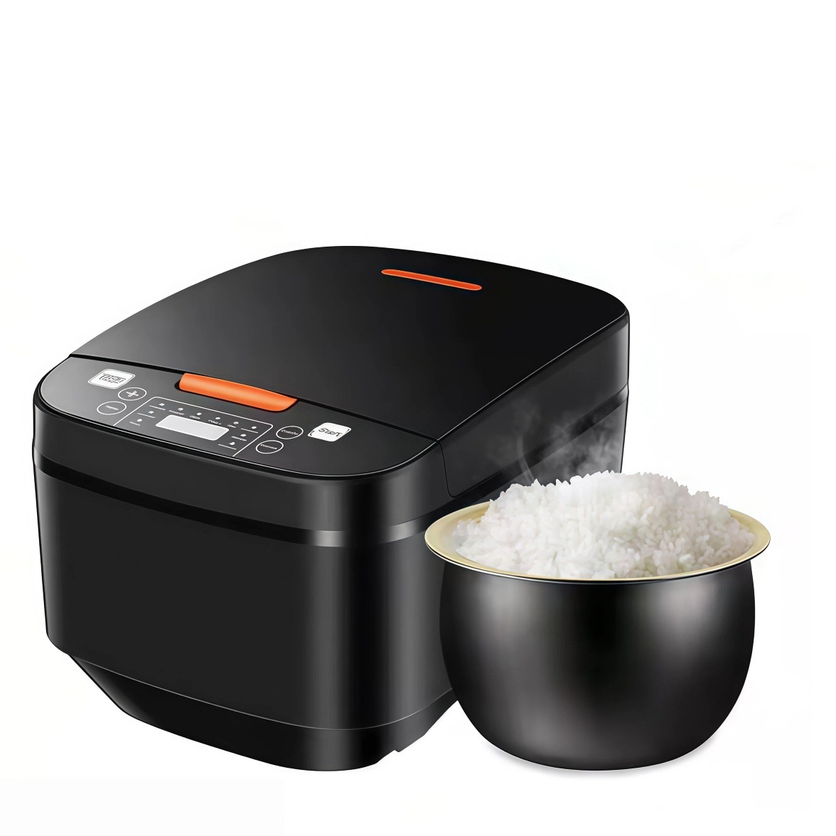 Black Senco Rice Cooker with Spherical Inner Pot