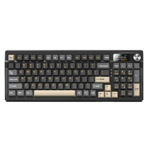 Tastiera meccanica 2.4G BT cablata Tri modalità Multimedia manopola a tasti Macro programmazione tastiera da gioco per PC con luce RGB - Product Image 4