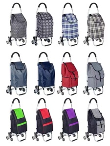 600D Oxford Heavy Duty Shopping Trolley Cart Foldable Large Capacity Customized Logo