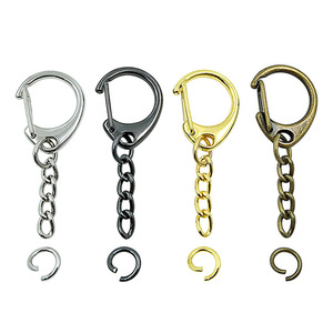 Snap Hook <strong>Key</strong> Accessories Keychain Rings for Lanyard Craft Metal Diy Clasps B <strong>C</strong> D 8 <strong>Shape</strong> Lobster Clamp Keyring Buckle Keychains - Product Image 5