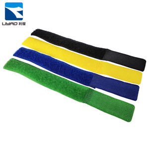 Velcroes Colorful <strong>Hook</strong> and <strong>Loop</strong> Cable Ties Reusable Nylon Soft Self-Locking for Computer Wire Garment &amp; Processing Accessories - Product Image 3