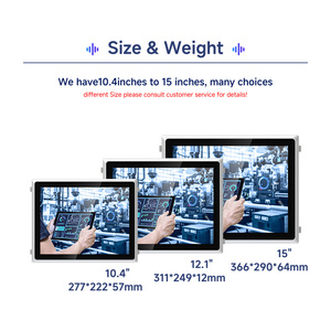P L C Compatible <strong>Embedded</strong> Touch Screen Manufacturing Automation HMI Panel PC for Production Line CNC Machine - Product Image 4