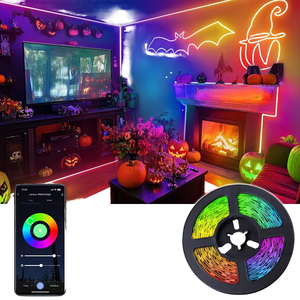12V 5M 10M 5050 2835 RGB müzik Sync renk değiştirme uzaktan App Wifi kontrolü esnek akıllı Led şerit işık - Product Image 1
