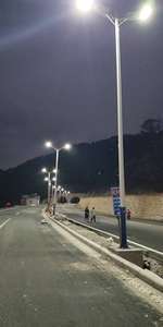 80W <strong>LED</strong> Solar Power Street Light 100W Solar Panel 64Ah Lithium Battery All in One Solar Street Light - Product Image 5