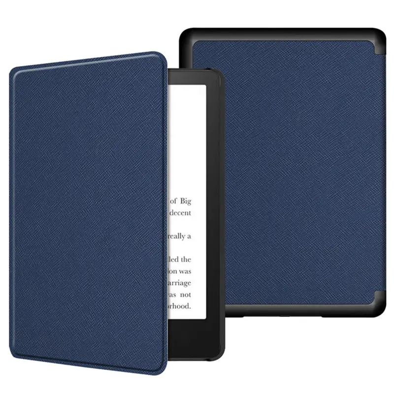 Sıcak satış PU deri dört köşe anti güz folio kapak TPU tablet kapak Amazon Kindle Paperwhite5 2021 11th iş kılıfları