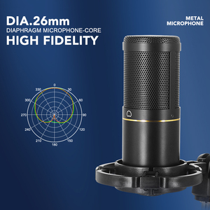 Dj18 ux22 çift mic canlı stüdyo 48v pci 7.1 sokay cs 22 ses arabirimi profesyonel müzik kayıt gitar usb c ses kartı - Product Image 3