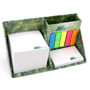 Promotional Fashionable Design Colorful Customized Sticky Notes <strong>Cube</strong> <strong>Memo</strong> Pad Printing with Pen Holder Box Set - Product Image 2