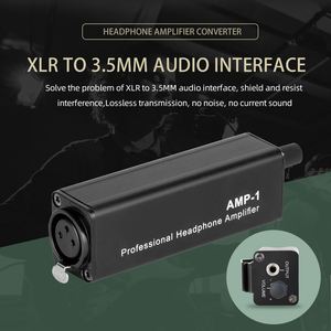 Convertidor de amplificador de auriculares pasivo profesional Control de volumen de reproducción de enchufe de Audio XLR para monitoreo de grabación en vivo solo - Product Image 4