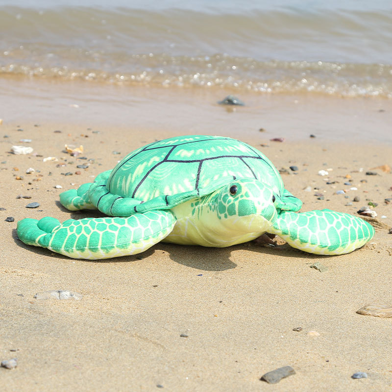 Tortuga de simulación verde, 46 cm, 400 g.