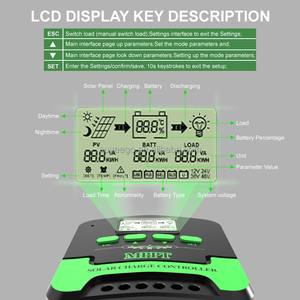 SUYEEGO 12 В 24 В Auto 10A 20A 30A LCD PWM литий-ионный Контроллер заряда солнечная панель цена для Mppt контроллер солнечного заряда - Product Image 5