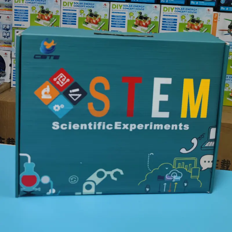 Customized Learning Science montessori educational Fun Wooden Student Kits DIY STEAM Diy Solar STEM Toys for kids 2023