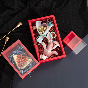 Biểu Tượng Tùy Chỉnh Món Quà Nhỏ Ngăn Kéo Trượt Hộp Giấy Bao Bì Trượt Kraft Hộp Ngăn Kéo Với Đầy Đủ Trong Suốt PVC Tay Áo Cửa Sổ - Product Image 5