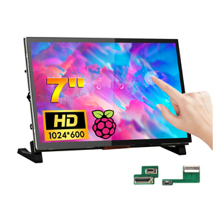 Hochwertiger kleiner 7-Zoll-Touchscreen-Monitor mit zwei eingebauten Lautsprechern für Raspberry Pi 4 3 PC-Computer AIDA64-Switch - Product Image 1