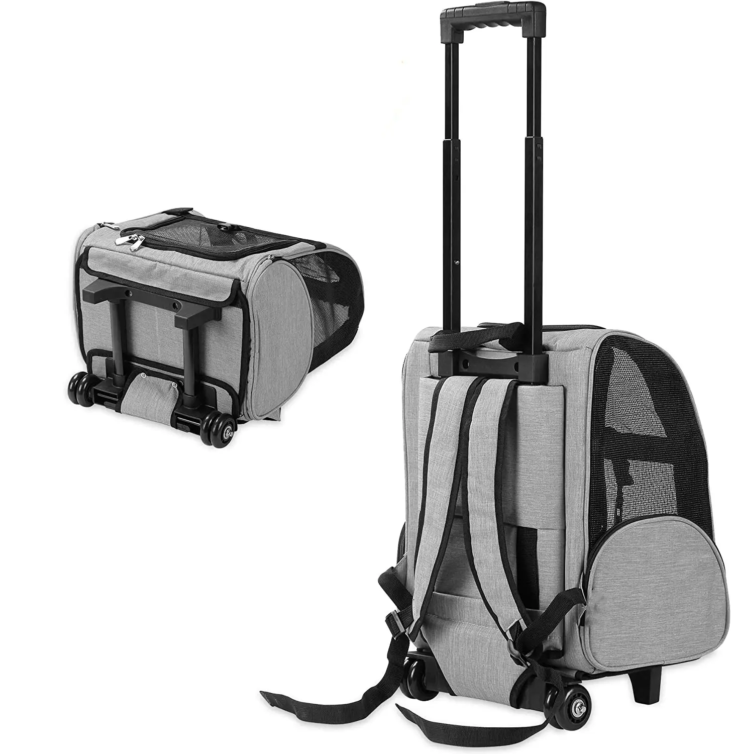 BSCI изготовленный на заказ двухколесный рюкзак Deluxe Pet Travel Carrier