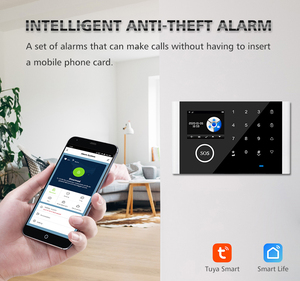CS118 Dual Network Smart WiFi Home Security System Portable Outdoor GSM <strong>Alarm</strong> Doorbell 433mhz for Anti-theft Fire Door Detection