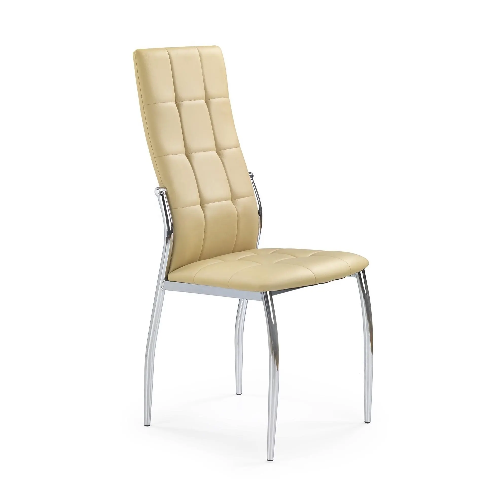 도매 레저 디자인 레스토랑 금속 Upholstered 저렴한 현대 가죽 의자