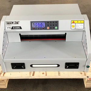 FRONT E330S Automicペーパーカッター厚さ40mm、A4デジタル制御電子ナイフロックの安全保護に適しています