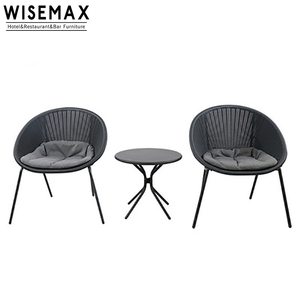 WISEMAX北欧ミニマリストラタン椅子とテーブルセットネットレッド屋外パティオレジャー家具外テーブルと椅子ビストロセット - Product Image 3