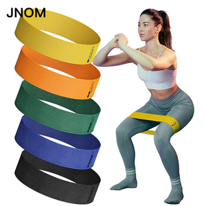 Juego de bandas de ejercicio de resistencia elástica antideslizante con logotipo personalizado, Mini banda elástica deportiva de látex para Fitness, 5 bucles - Product Image 1