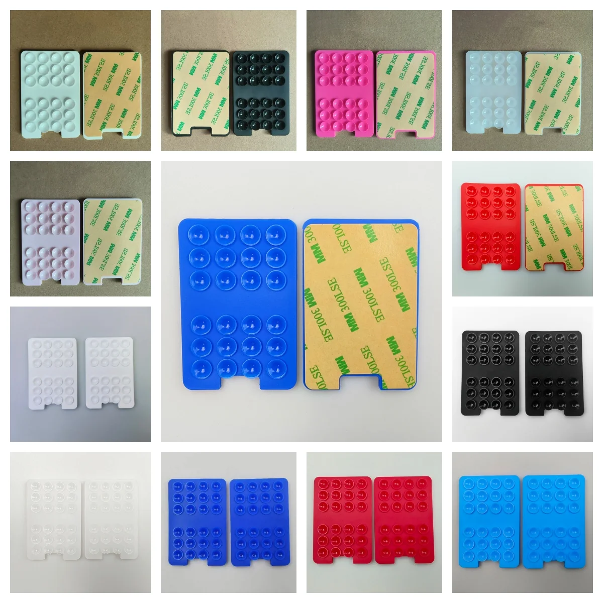 single sided card holder silicone suction