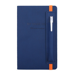 Customizable A5 Leather <strong>Notebook</strong> <strong>with</strong> Pen 100 Sheets <strong>Notebook</strong> <strong>with</strong> Embossing Gold Foil Stamping for Class&amp;Meeting <strong>Notes</strong> and Gift