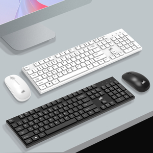Factory OEM White Mute 2,4G Teclado inalámbrico Combo de ratón Teclado de computadora inalámbrico Juego de ratón - Product Image 2
