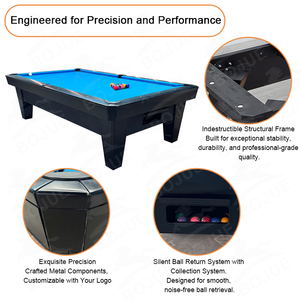 Chuyên Nghiệp 8ft 9ft Kim Cương Bàn Bida Chất Lượng Cao Rắn Gỗ Sồi & Slate Giá Thấp Cho Bán Cho Hồ Bơi Thể Thao - Product Image 5