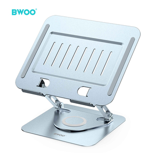 Bwoo 360 בסיס מסתובב מחשב מתכוונן מחשב נייד עבור שולחן תואם עם מחברת Pan ספר Mac