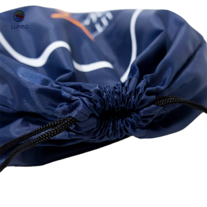 Custom Draw string Bag Logo Impresión Impermeable Deportes 210d Poliéster Nylon Cordón Mochila Bolsa - Product Image 2