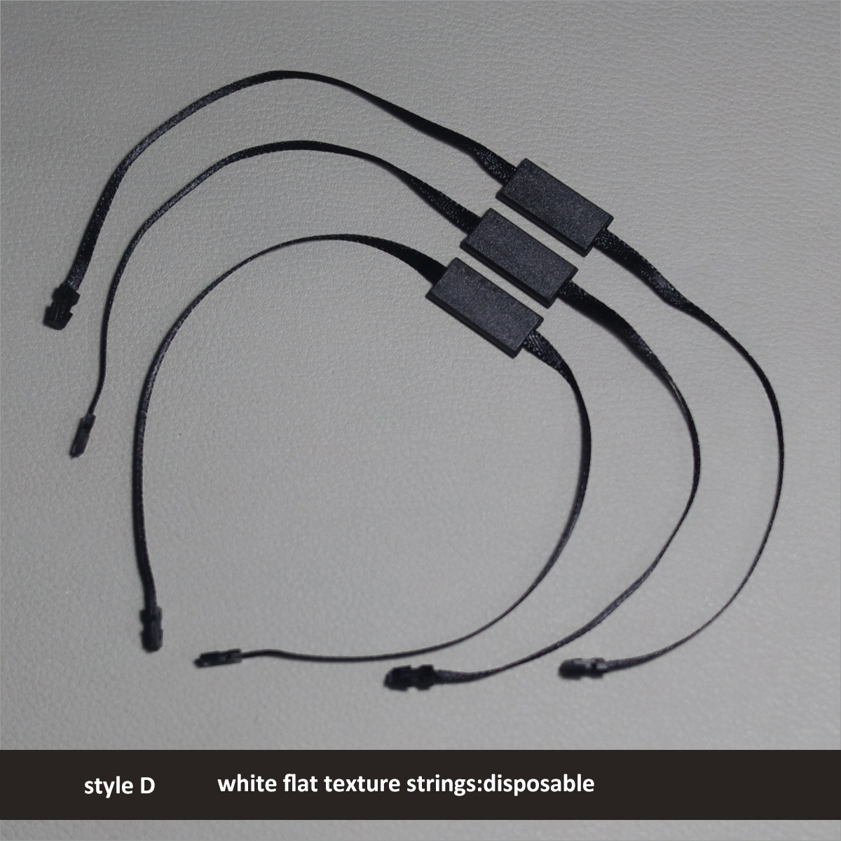 style D black Flat double lock