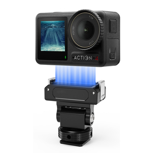 DJI için manyetik hızlı bırakma tabanı Osmo eylem 5 Pro/4/3 kamera tripodu kafa ile soğuk ayakkabı dağı tip C şarj genişleme tabanı - Product Image 1