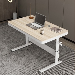Modern Design MDF Material <strong>Computer</strong> Desk Manual Adjustable Revolving Office &amp; Learning Writing Household Workbench - Product Image 4