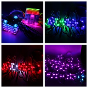 Digitales DC12V 3W Vollfarbpixel-LED-Modul WS2818 SMD 3030 RGB Weiß Vollfarb block chain