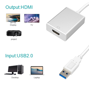 Adaptador USB 3,0 a HDMI para varios monitores, 1080P, Compatible con Windows XP/7/8/10, convertidor de Cable gráfico de vídeo - Product Image 3