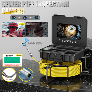 10,1-Zoll-Kanalrohr-Inspektionskamera mit Ortungs zähler DVR 7-mm-Kabel Auto Self-Level ing 512-Hz-Video-Endoskop