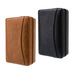 רב תכליתי ונייד עדין סיגר <span class=keywords><strong>Humidor</strong></span> עם סיגר אביזרי עור סיגר מקרה