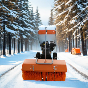 Nhỏ Xăng tay đẩy đường tuyết quét với đường phố quét bàn chải để làm sạch tuyết để bán - Product Image 2